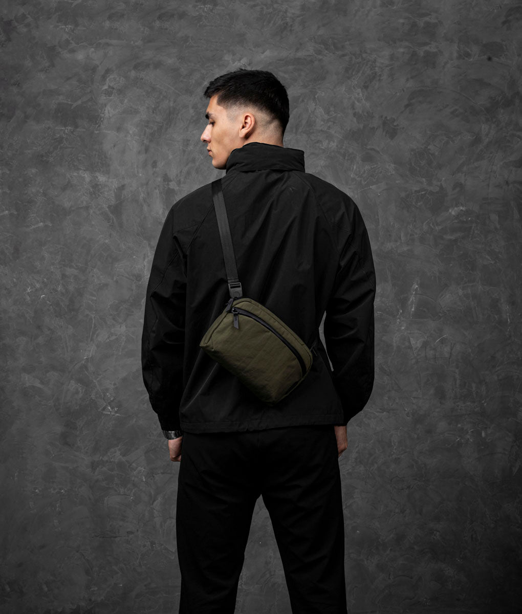 #color_Green/Gray | Axoflux 400D Ripstop Nylon