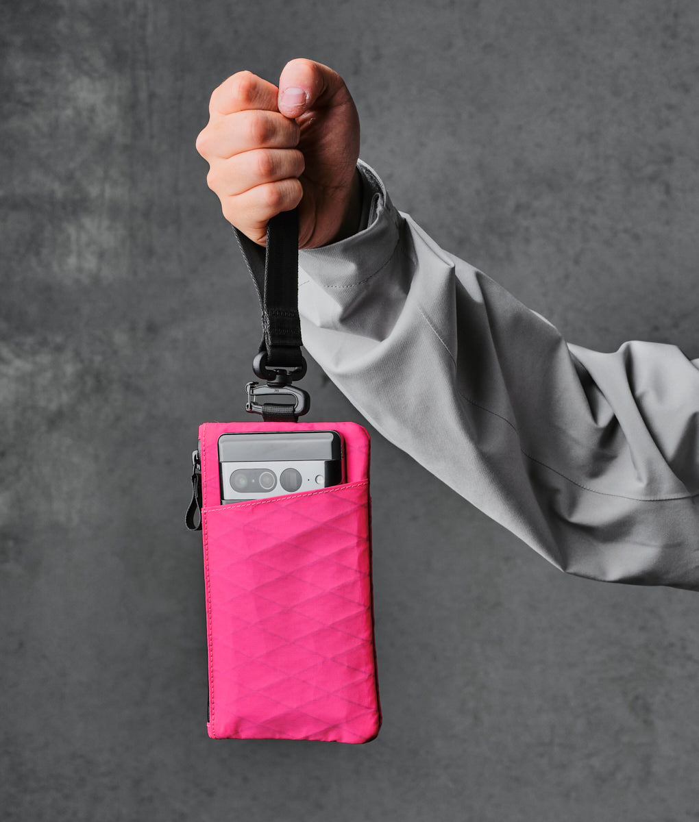 Zip Clutch - Hot Pink RVX20