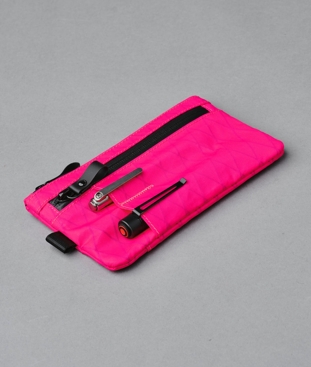 Zip Clutch - Hot Pink RVX20