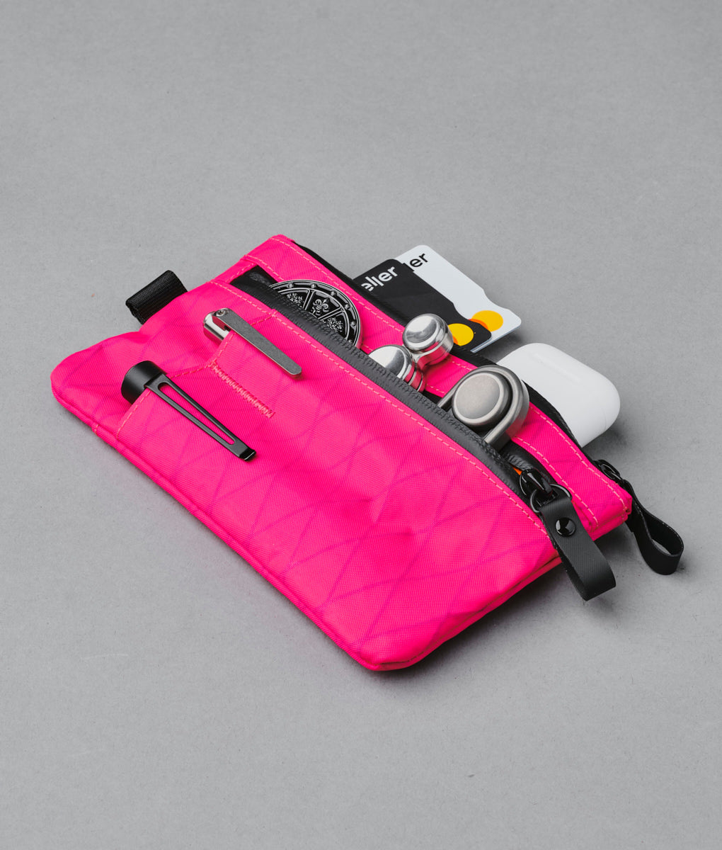 Zip Clutch - Hot Pink RVX20