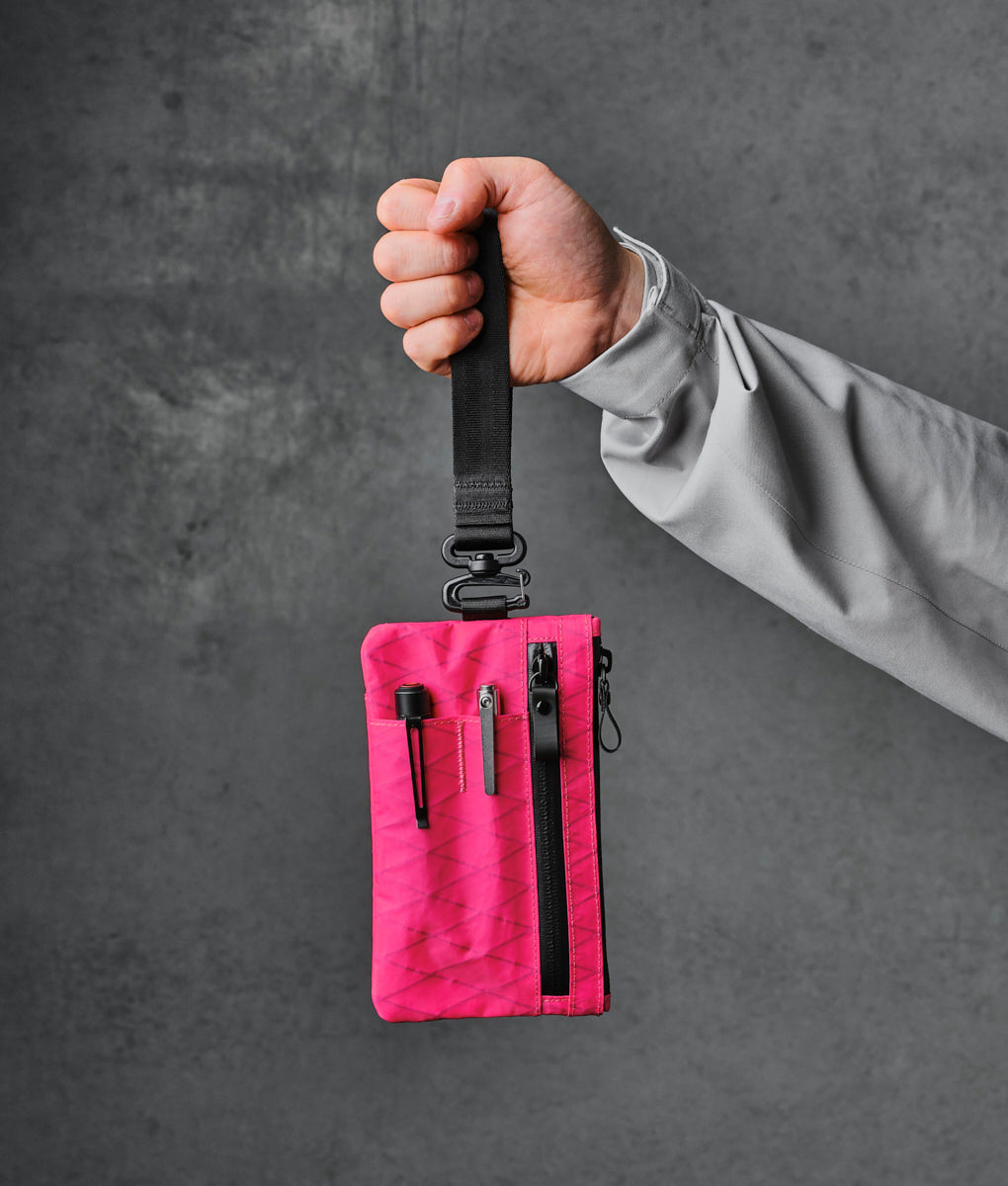 Zip Clutch - Hot Pink RVX20