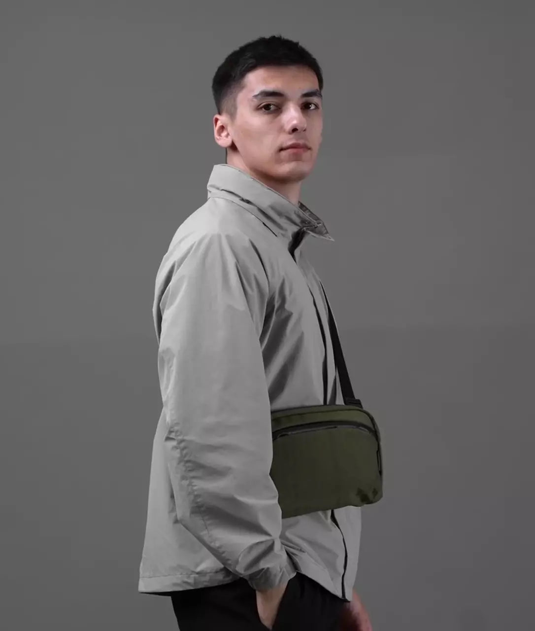 #color_Green/Gray | Axoflux 400D Ripstop Nylon