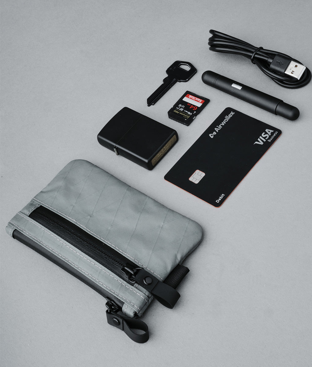 Zip Pouch - Slate Grey