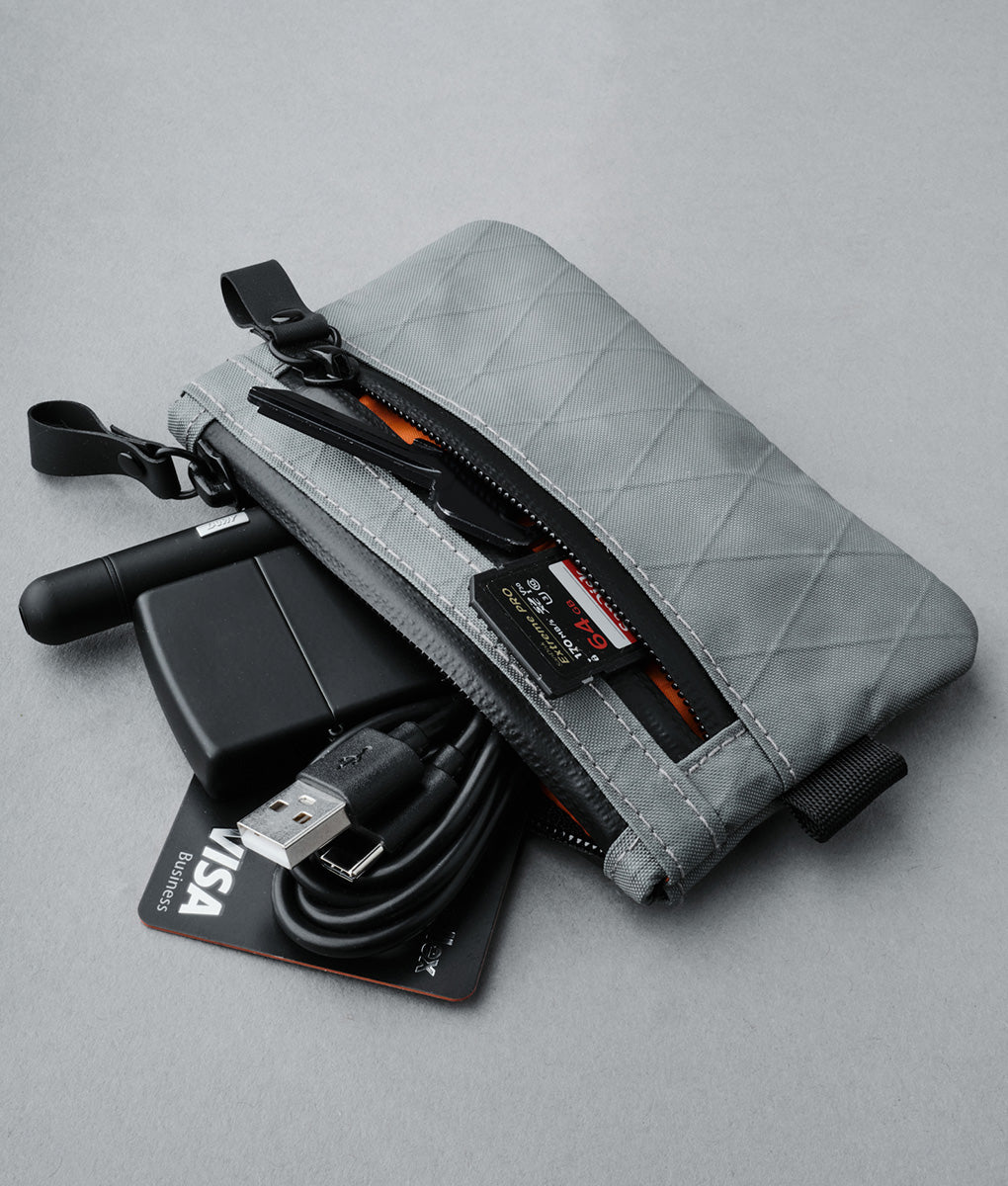 Zip Pouch - Slate Grey