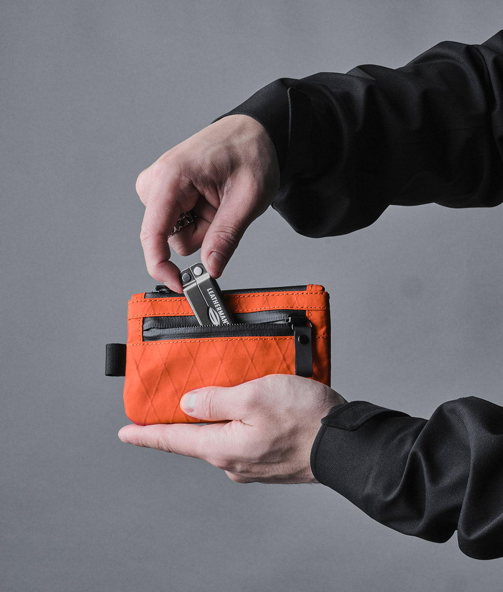 Zip Pouch - Hot Orange