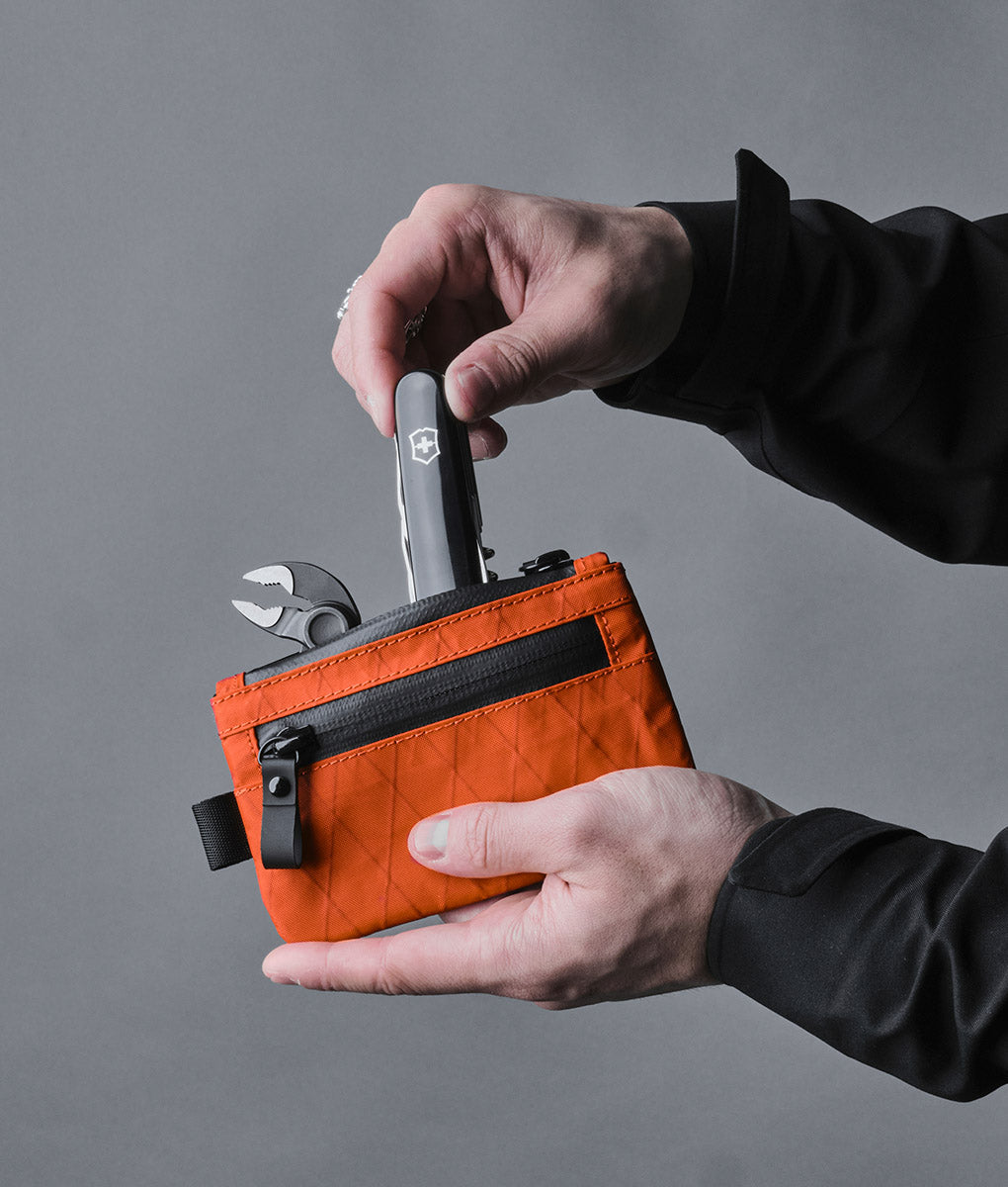 Zip Pouch - Hot Orange