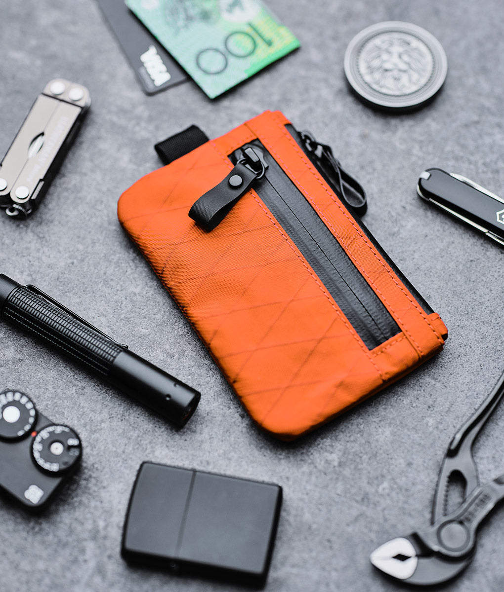 Zip Pouch - Hot Orange