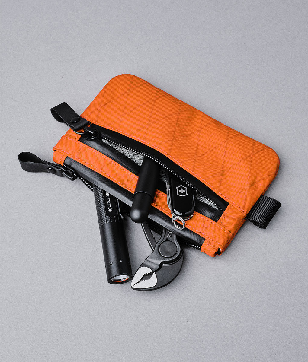 Zip Pouch - Hot Orange