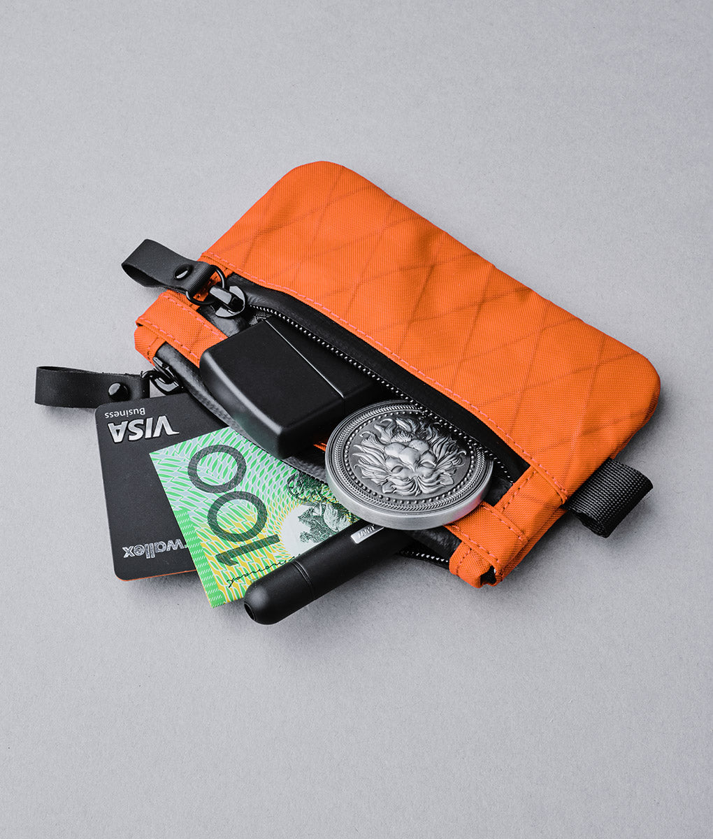 Zip Pouch - Hot Orange