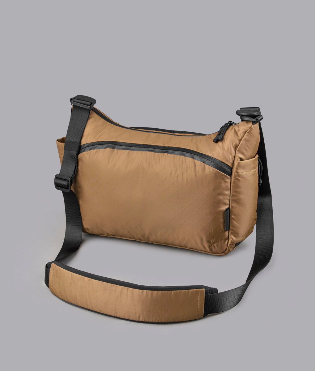 AP STUDIO　SKIN　Shaggy print Bag　Brown Flight Satchel - Coyote Brown