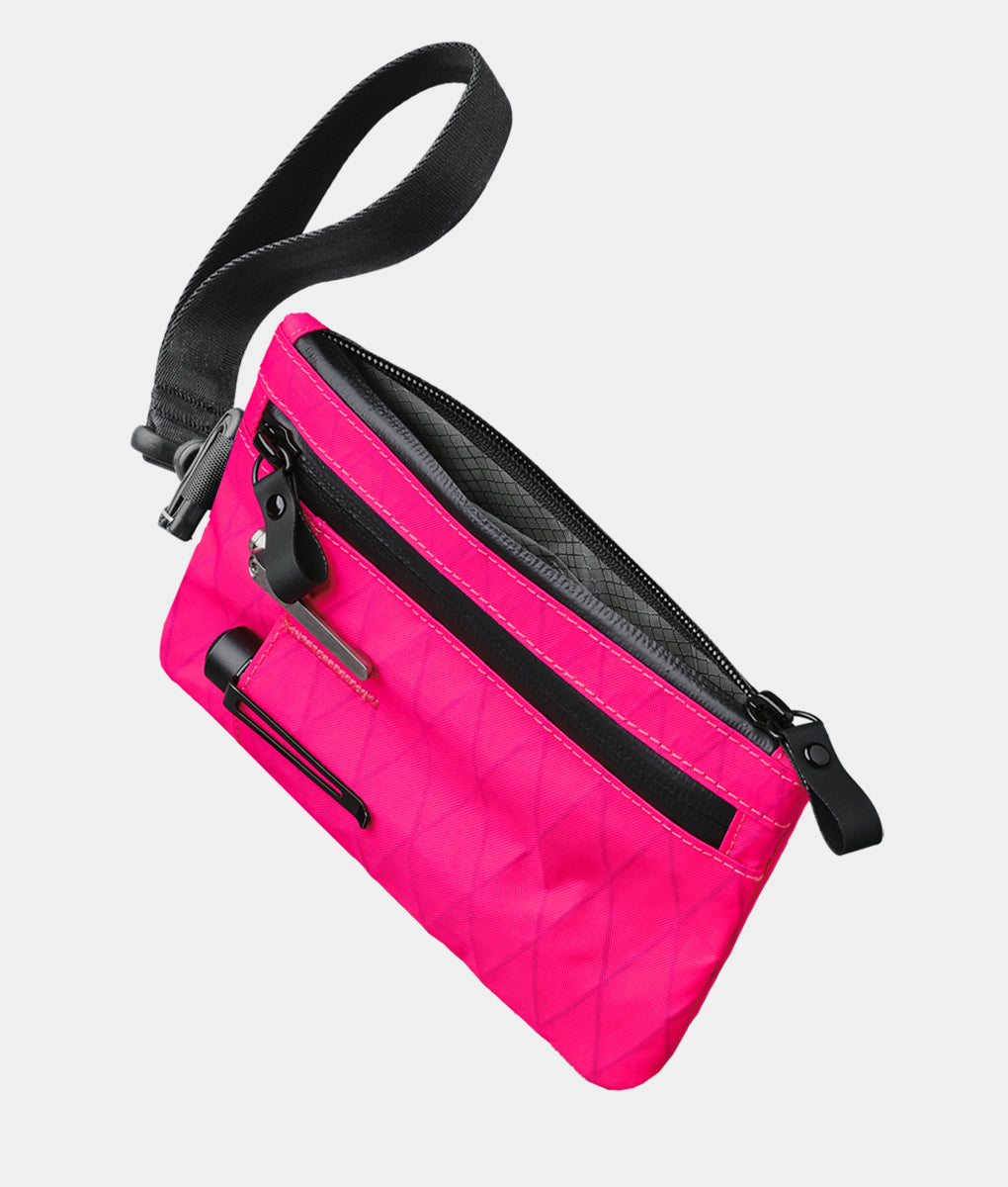 Zip Clutch - Hot Pink RVX20