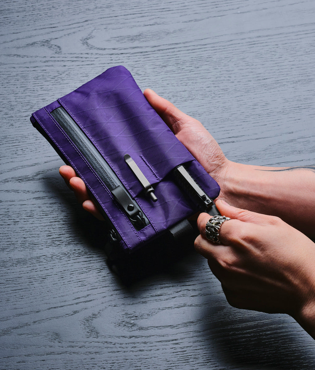 Deep Purple Small RFID Clutch Crossbody outlet Bag