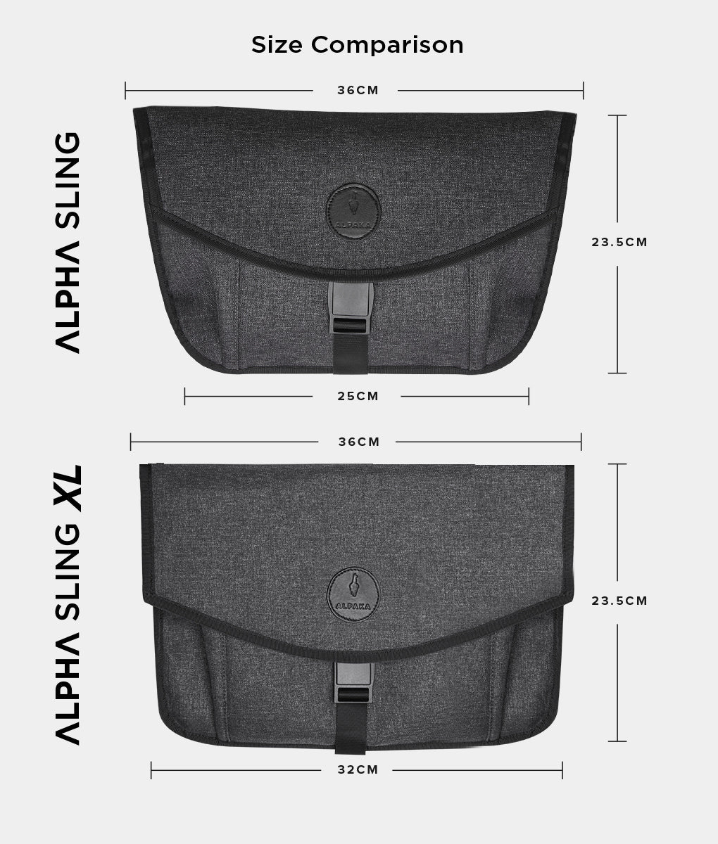 Alpha Sling XL - Ultralight Laptop Sling Bag | ALPAKA